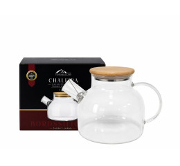 CHALEIRA DE BOROSSILICATO 1 LT C/TPA BAMBU MR470